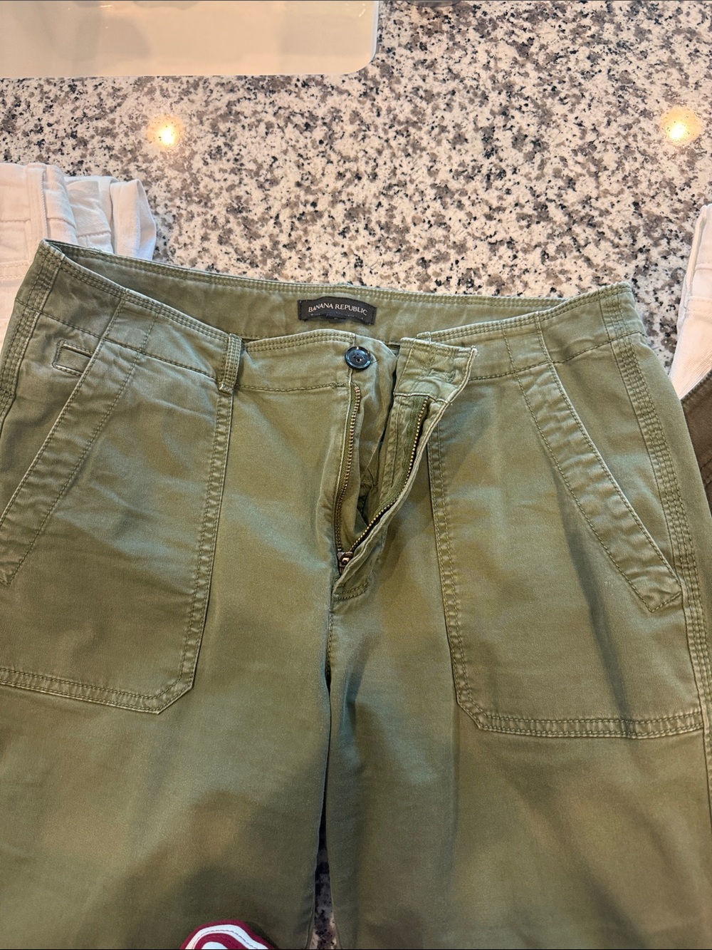 Banana Republic Olive Utility Trousers